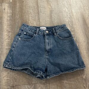 Princess Polly Blue Jean Shorts High-Waisted Vintage